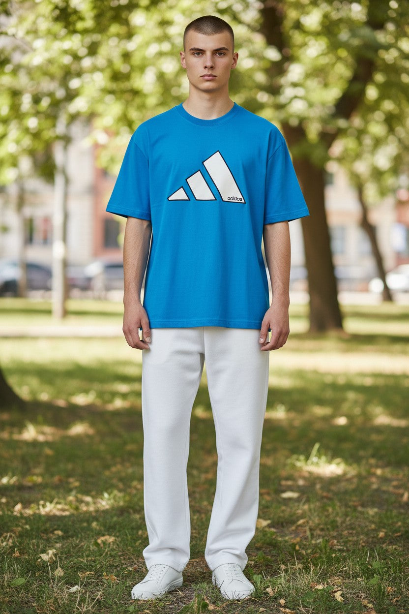Adidas Sportswear Oversized Mountain Logo Tee
