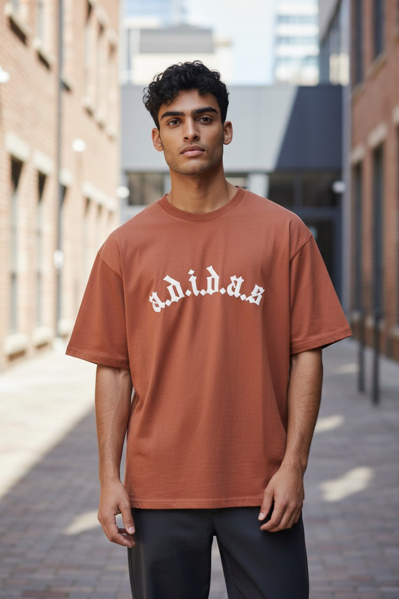 Adidas Gothic Arch Oversized Rust Tee